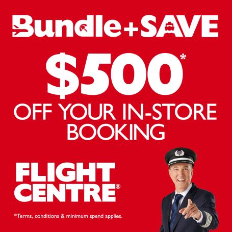 Flight Centre Save $500